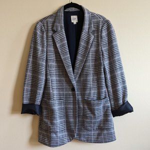 Gap houndstooth oversized blazer